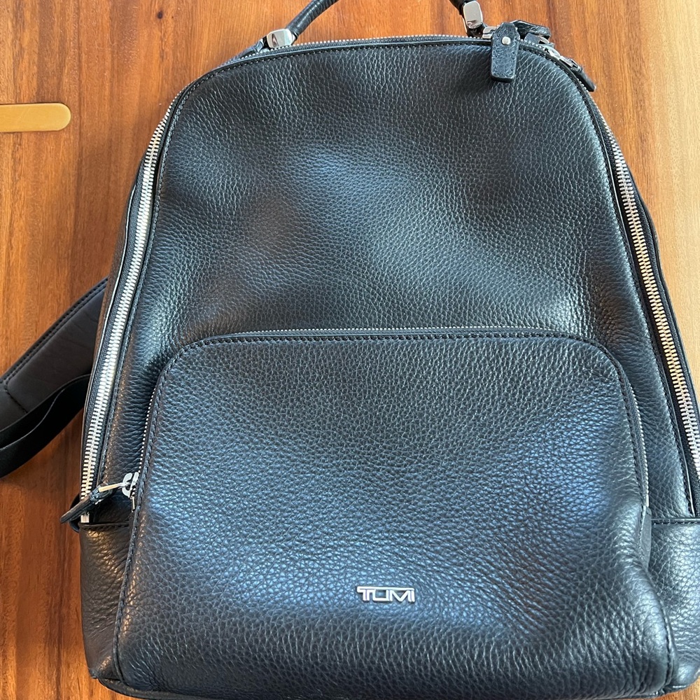 Tumi Black Leather Women’s Backpack